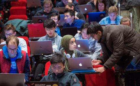 MIT students in class