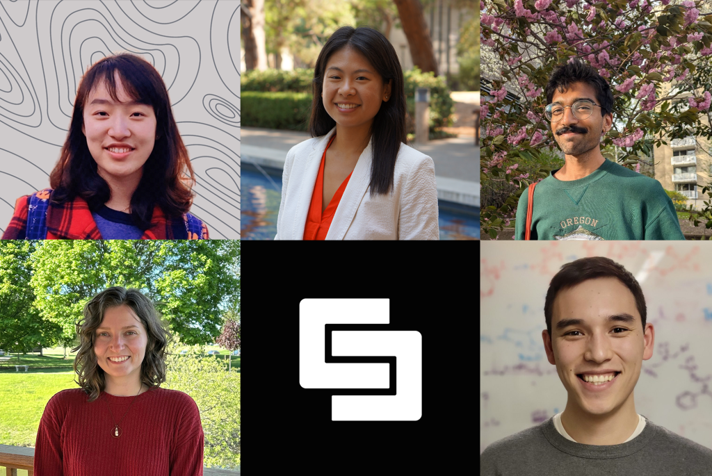 Collage of the five incoming postdocs