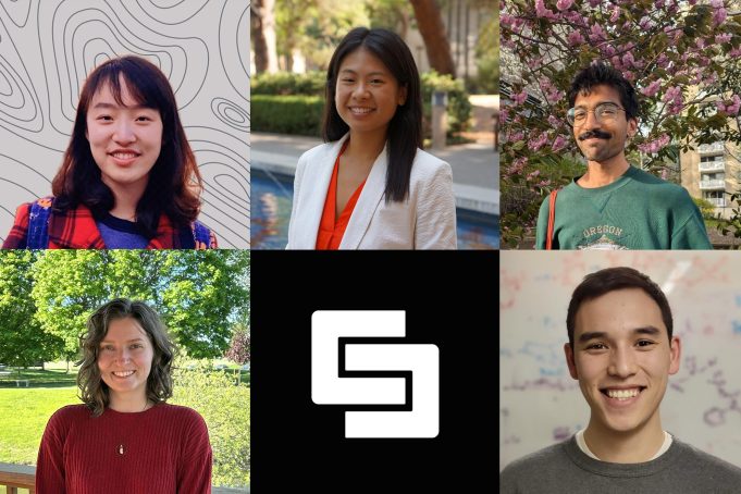 Collage of the five incoming postdocs